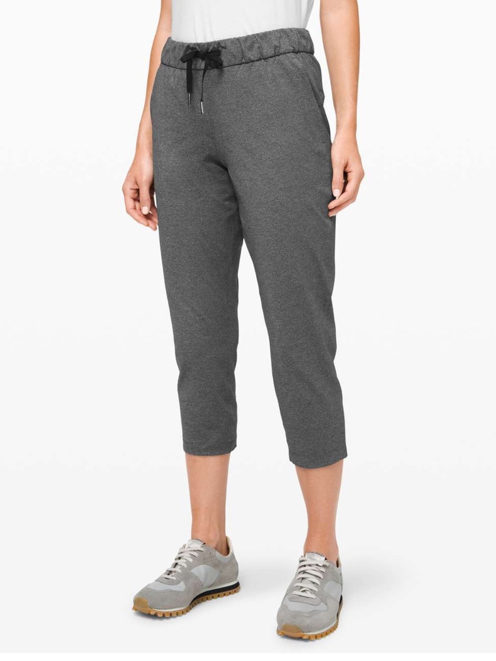 Lululemon On The Fly Crop Joggers 23” - Dark Gray - Full-On Luxtreme